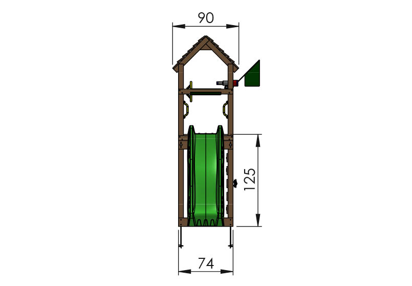 802 204 Jungle Cocoon dimensions front